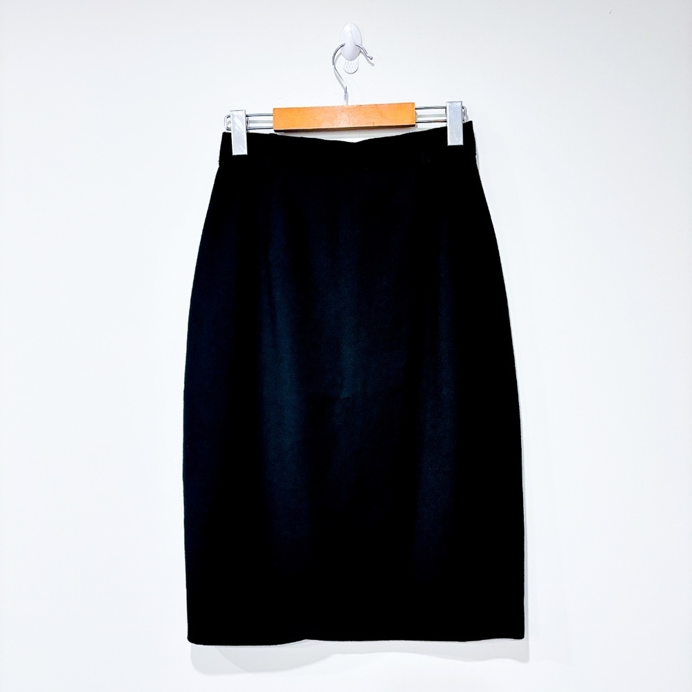 LINDOR Black high-waisted wool pencil skirt | Classic office‎ | Size 6 *
